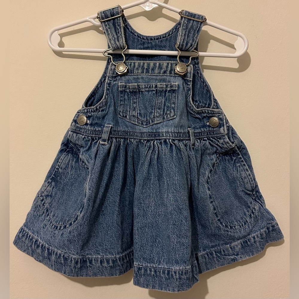 Baby Gap denim skirtall overall dress